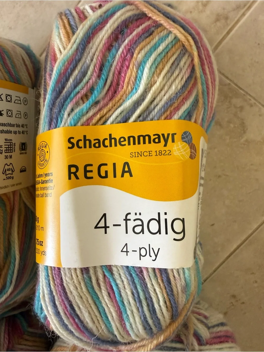 Schachenmayr Regia 4-fädig 4-ply Multicolor Sock Yarn 4 skeins